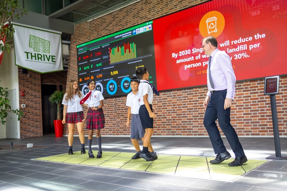 Pavegen STEM education at Singapore School