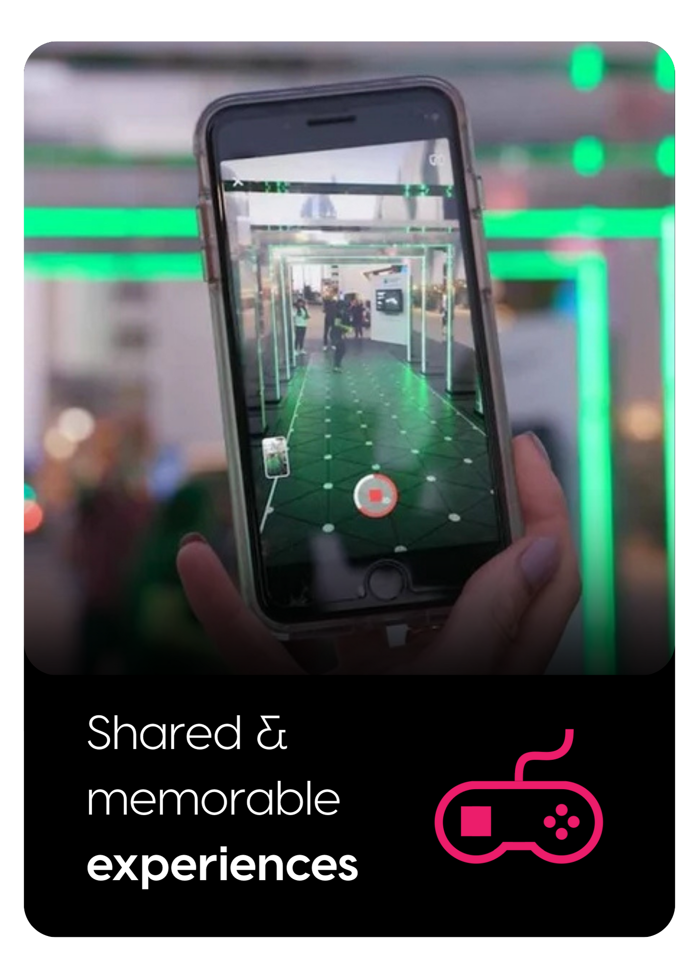 Shared & memorable experiences card