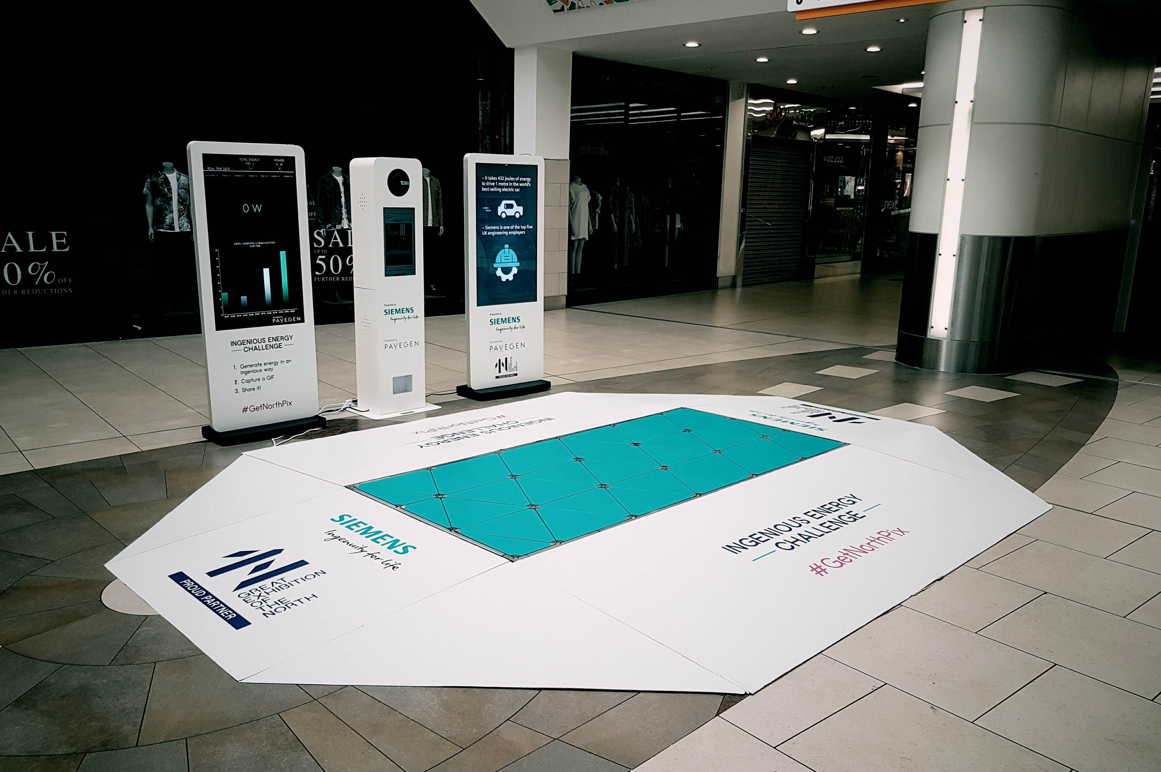 Great Exhibition of the North Pavegen Brand Activation