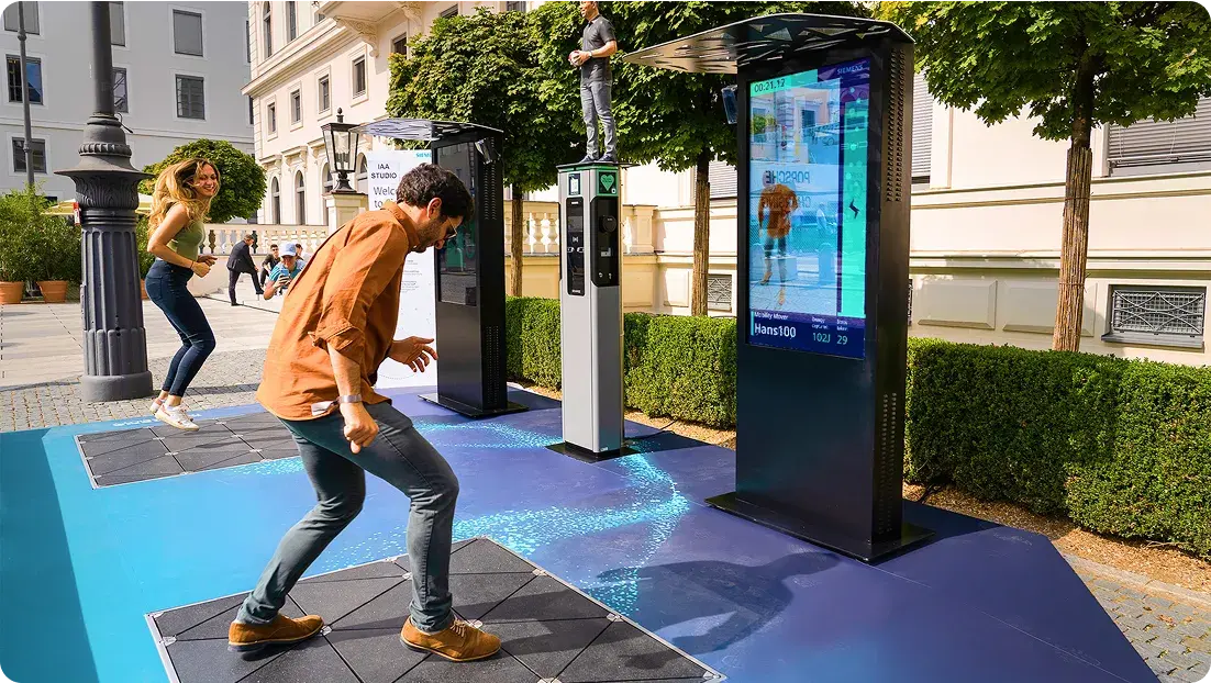 Pavegen public game activation Pavegen public game activation