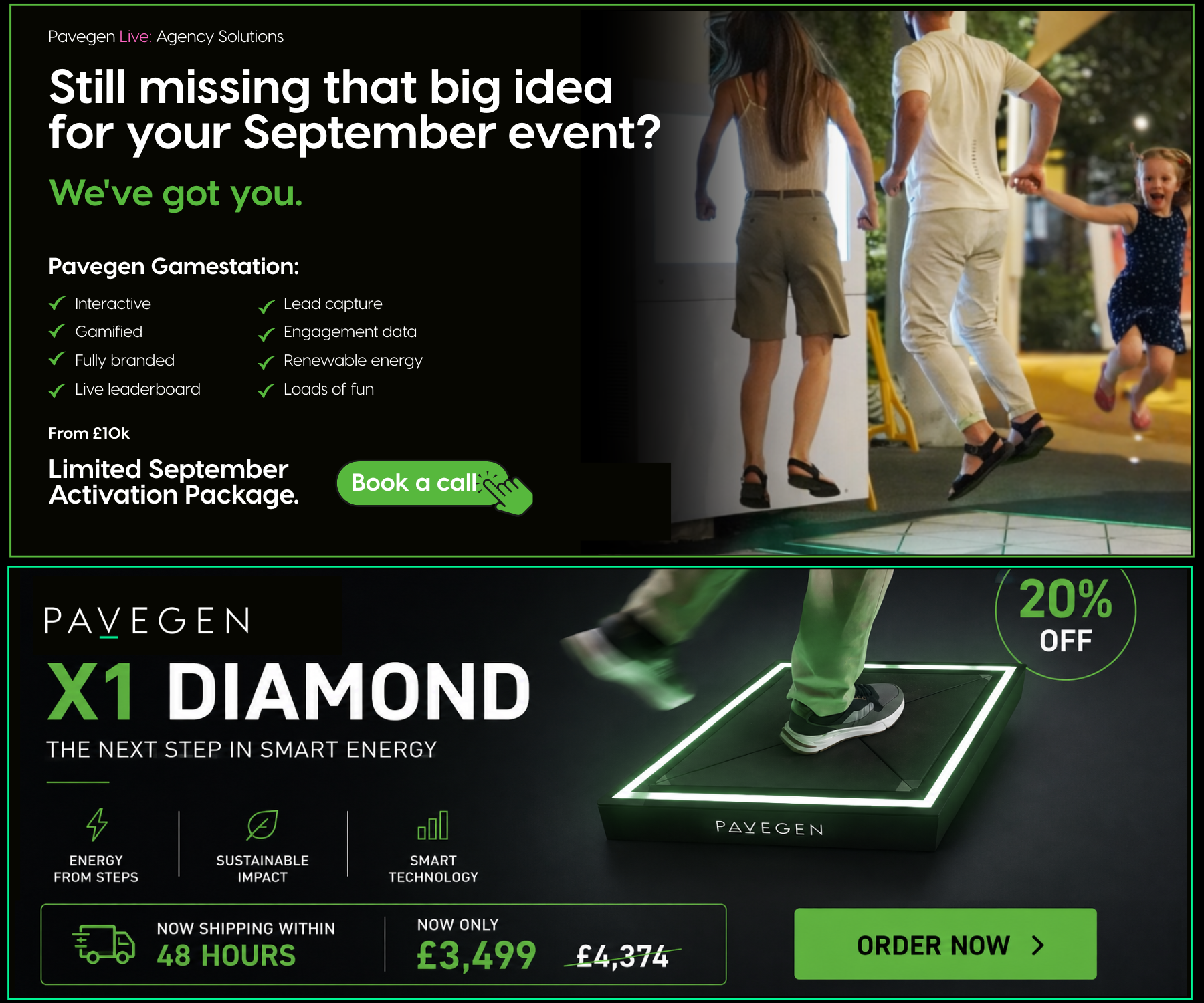Interactive Gamified Fully branded Live leaderboard Lead capture Engagement data Renewable energy Loads of fun (2)