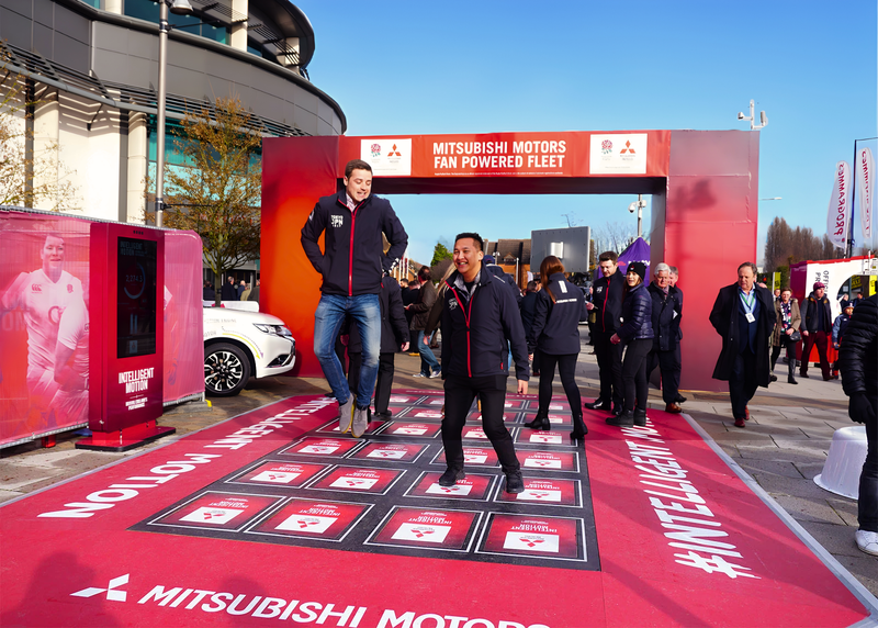 Pavegen and Mitsubishi Brand Activation walkway-1