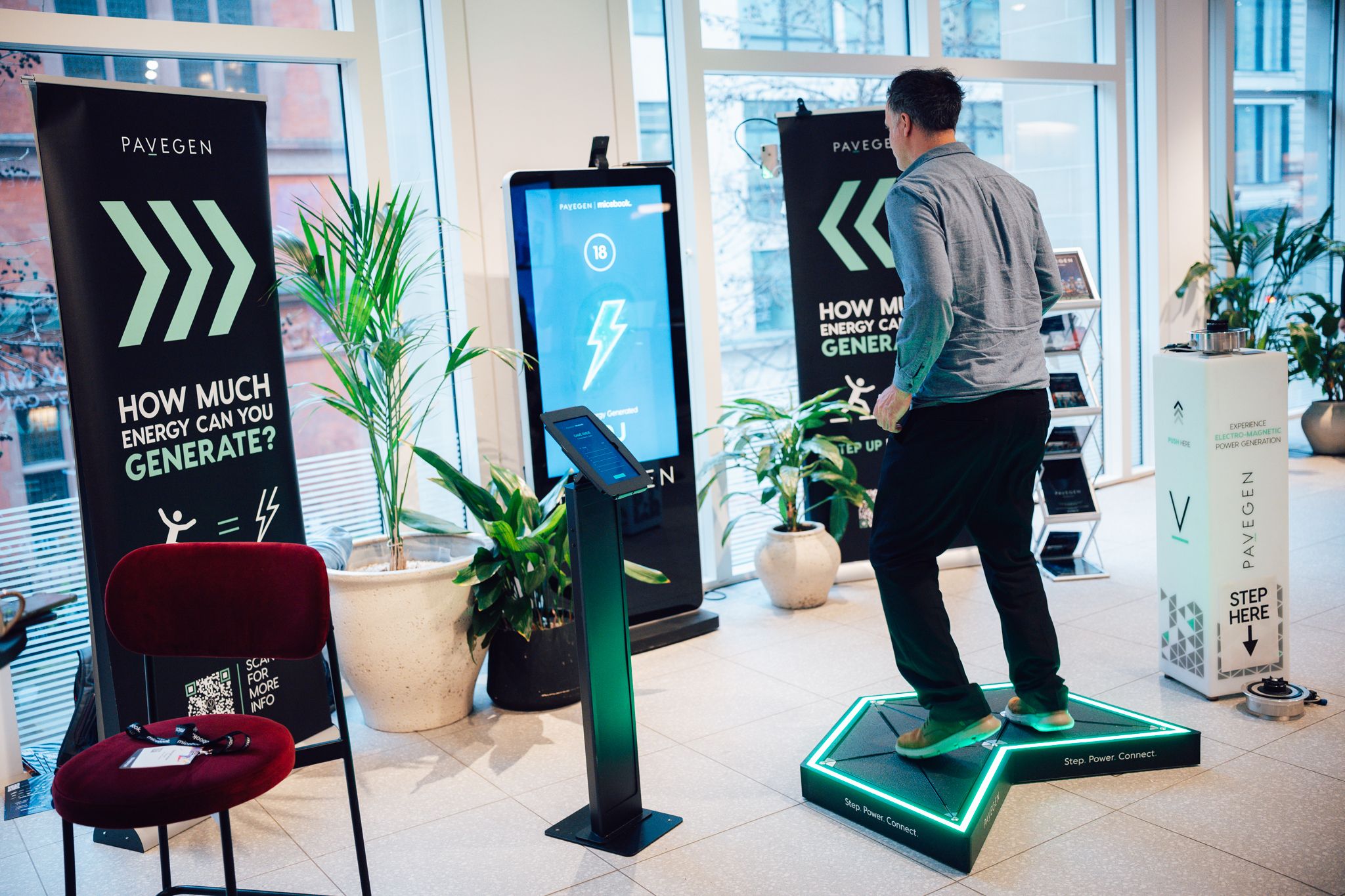 Pavegen gamestation in action