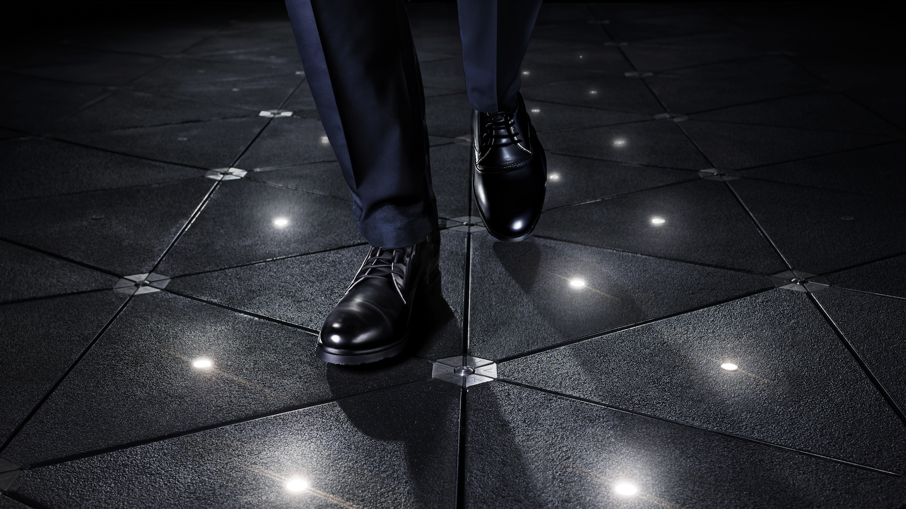 Walk to Light kinetic tiles